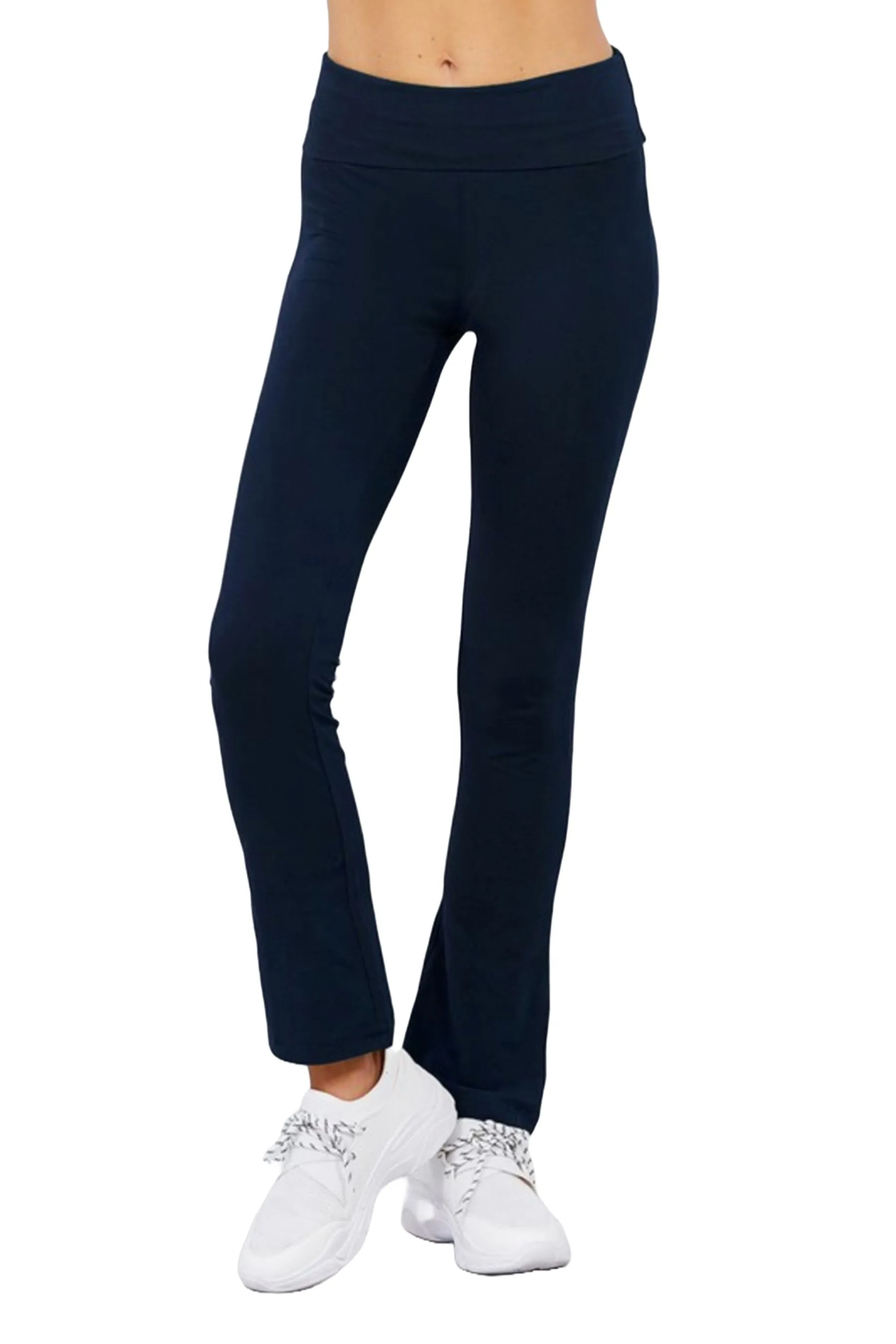 Cotton Spandex Yoga Pants with Fold-Over Waistband ZP8150C28 $7.50Each
