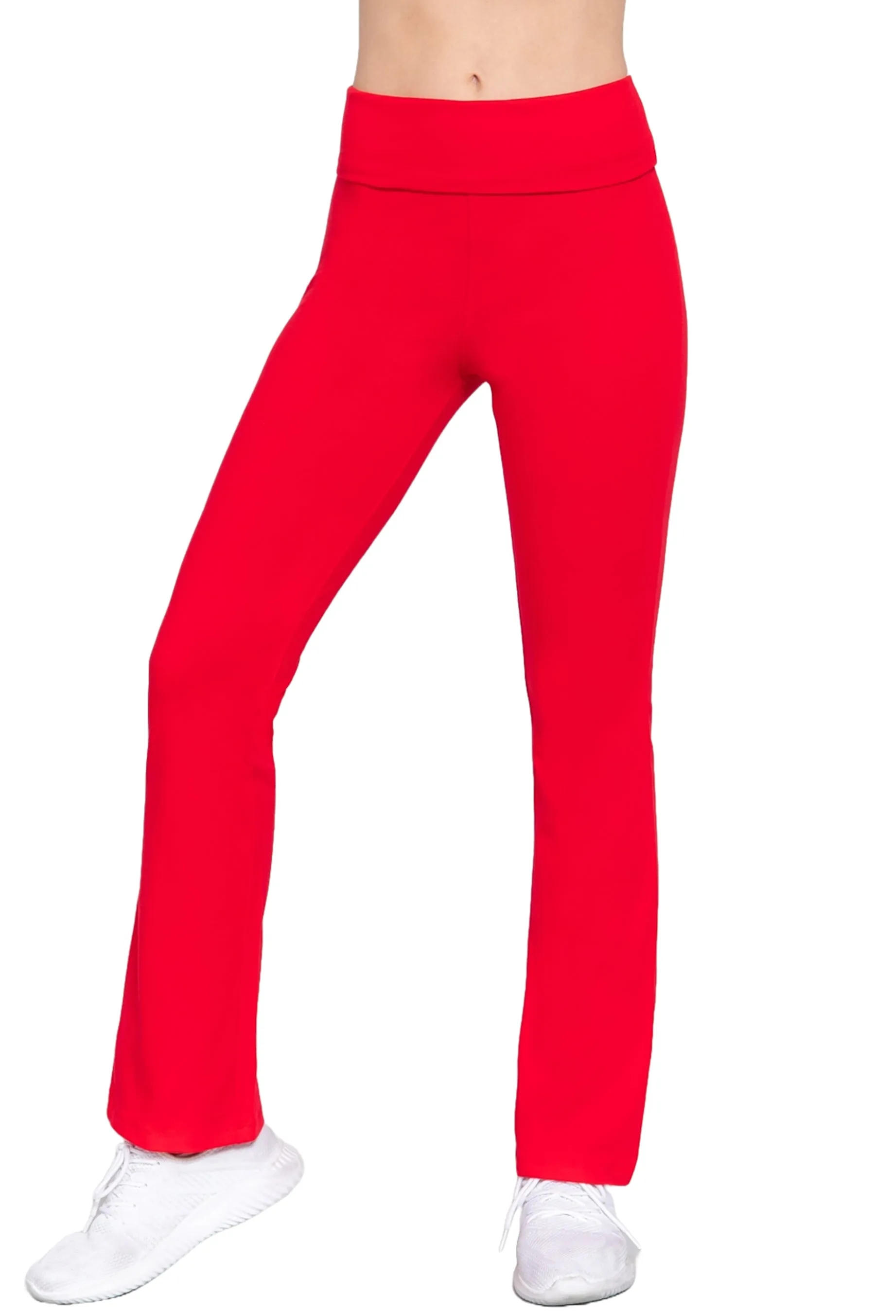 Cotton Spandex Yoga Pants with Fold-Over Waistband ZP8150C28 $7.50Each