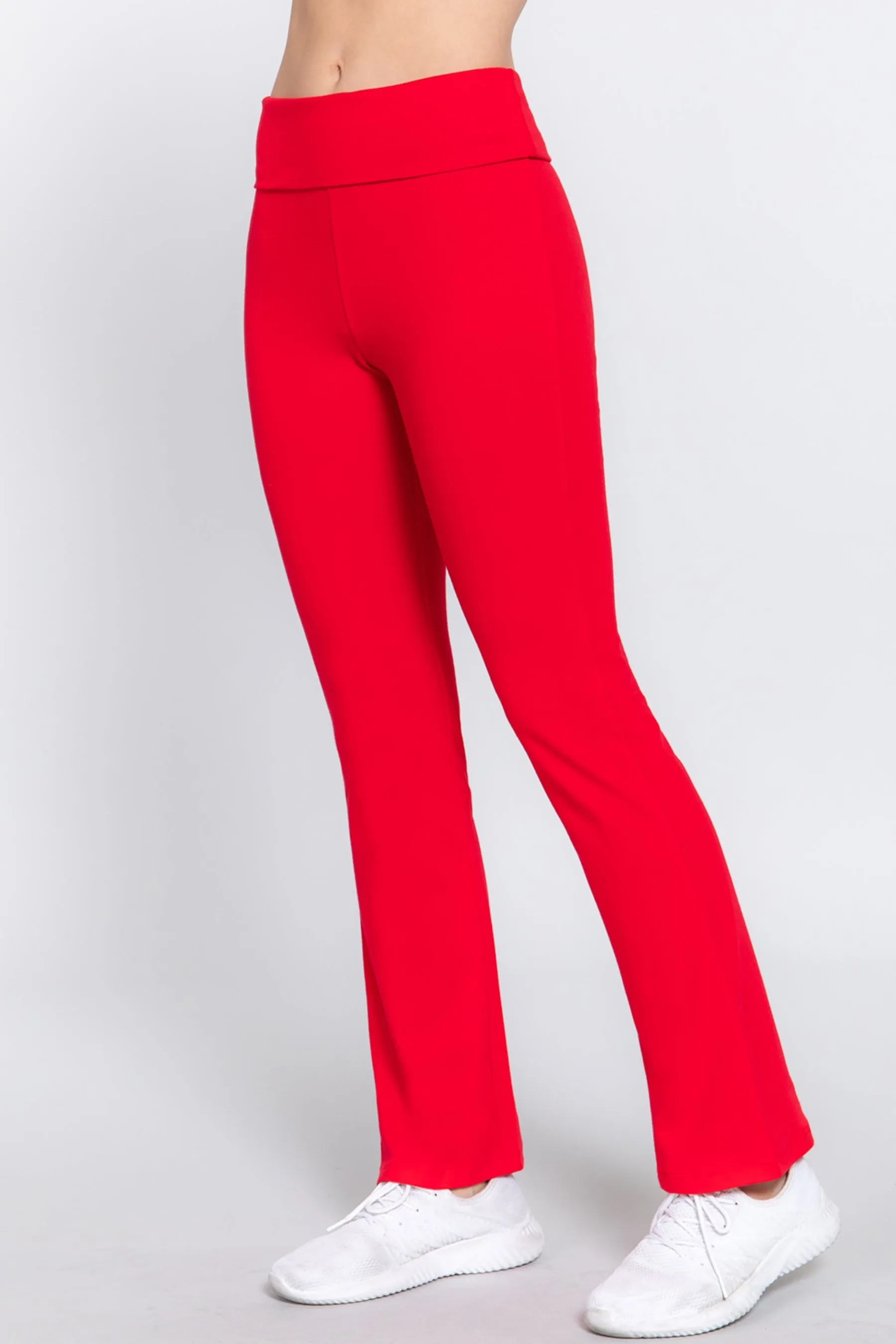 Cotton Spandex Yoga Pants with Fold-Over Waistband ZP8150C28 $7.50Each