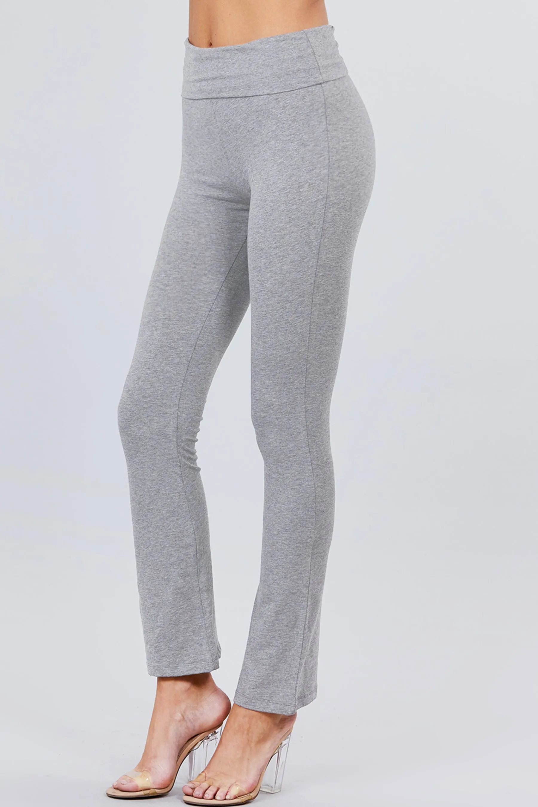 Cotton Spandex Yoga Pants with Fold-Over Waistband ZP8150C28 $7.50Each