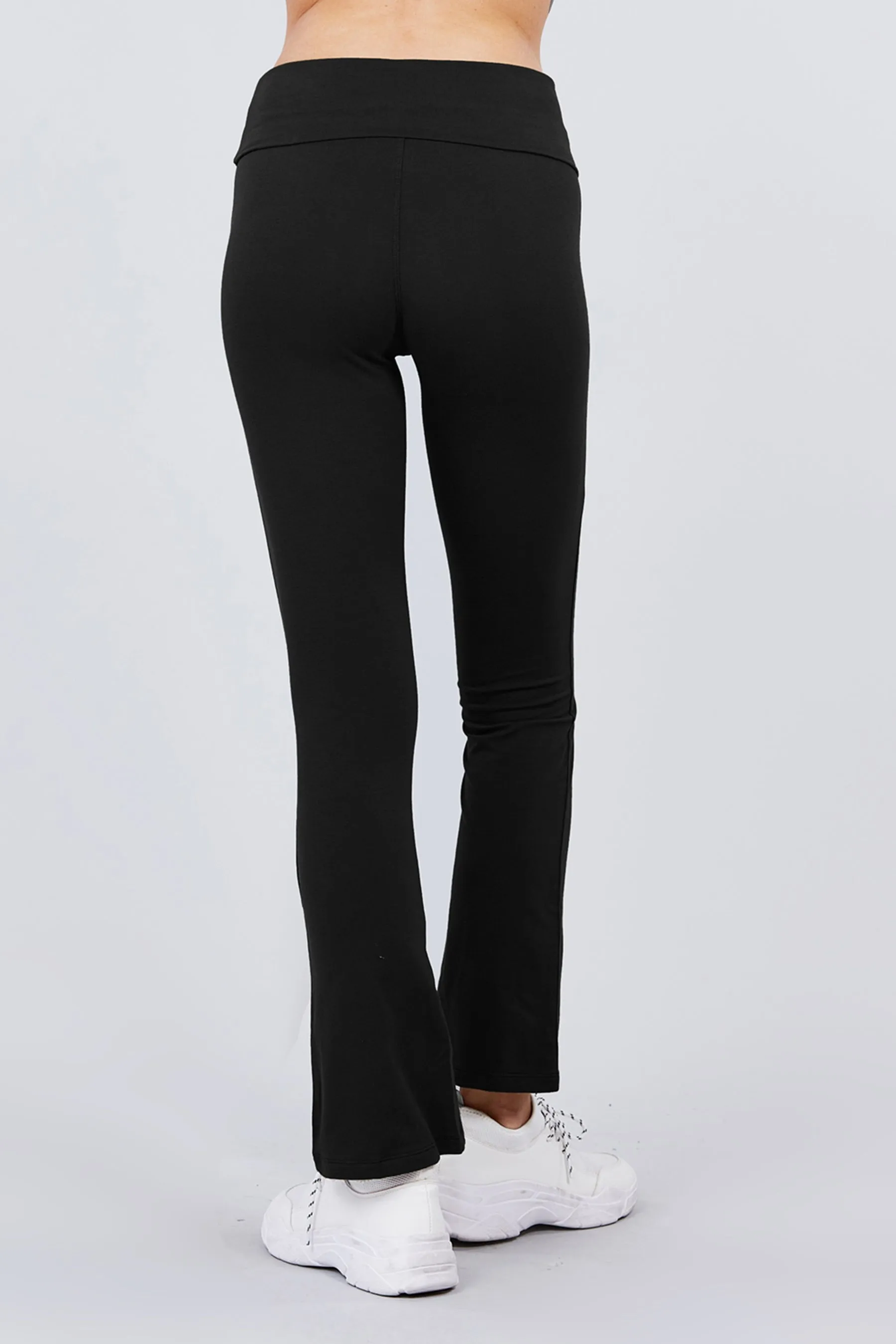 Cotton Spandex Yoga Pants with Fold-Over Waistband ZP8150C28 $7.50Each