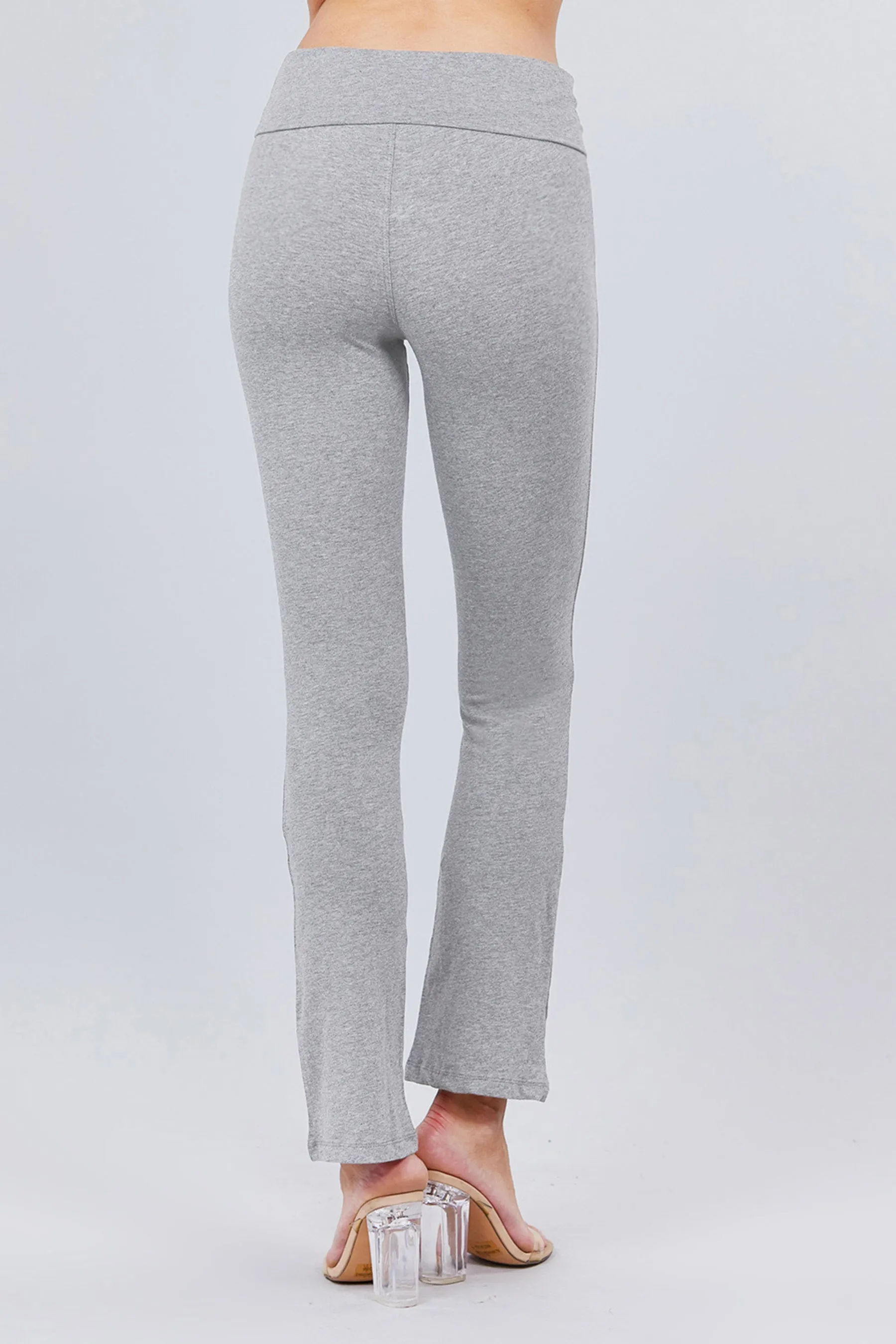 Cotton Spandex Yoga Pants with Fold-Over Waistband ZP8150C28 $7.50Each