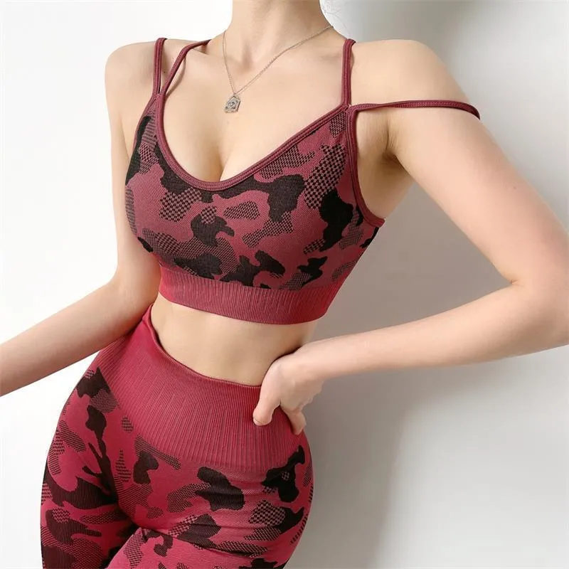 Cross Beautiful Back Fitness Yoga Underwear Stereotypes Gather Bra fashion