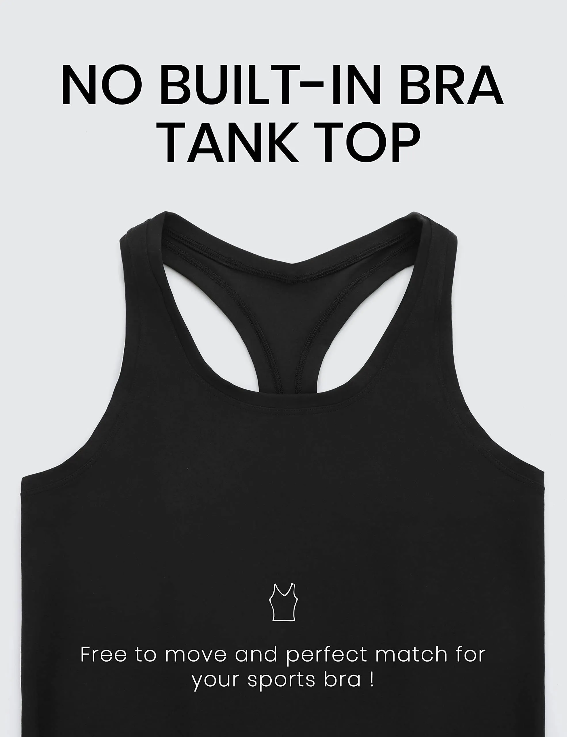 CRZ YOGA Butterluxe Racerback Workout Tank Tops for Women Sleeveless Gym Tops Athletic Yoga Shirts Camisole Black Small