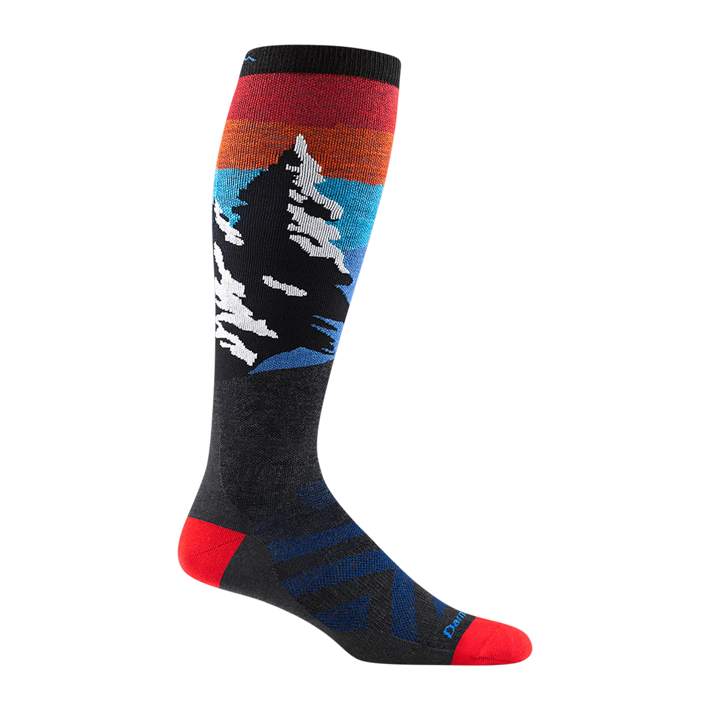 Darn Tough Mens Solstice Over-The-Calf Lightweight Ski & Snowboard Socks