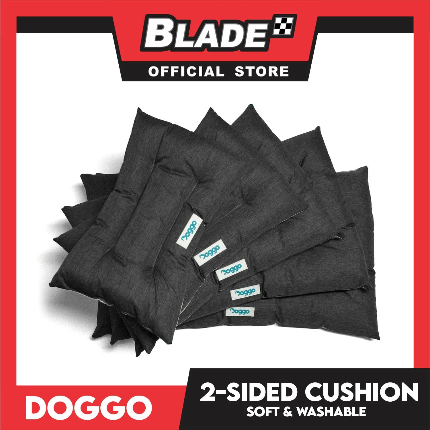 Doggo 2-Sided Cushion Bed (Small) Dog Bed Sleeping Calming Bed