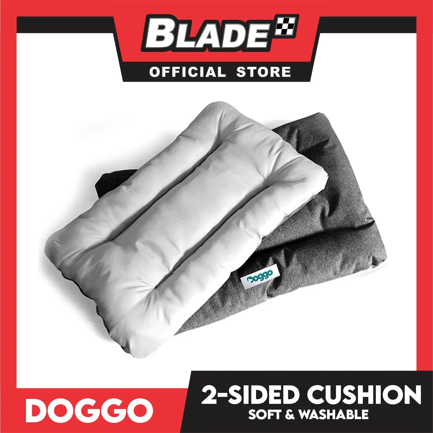 Doggo 2-Sided Cushion Bed (Small) Dog Bed Sleeping Calming Bed