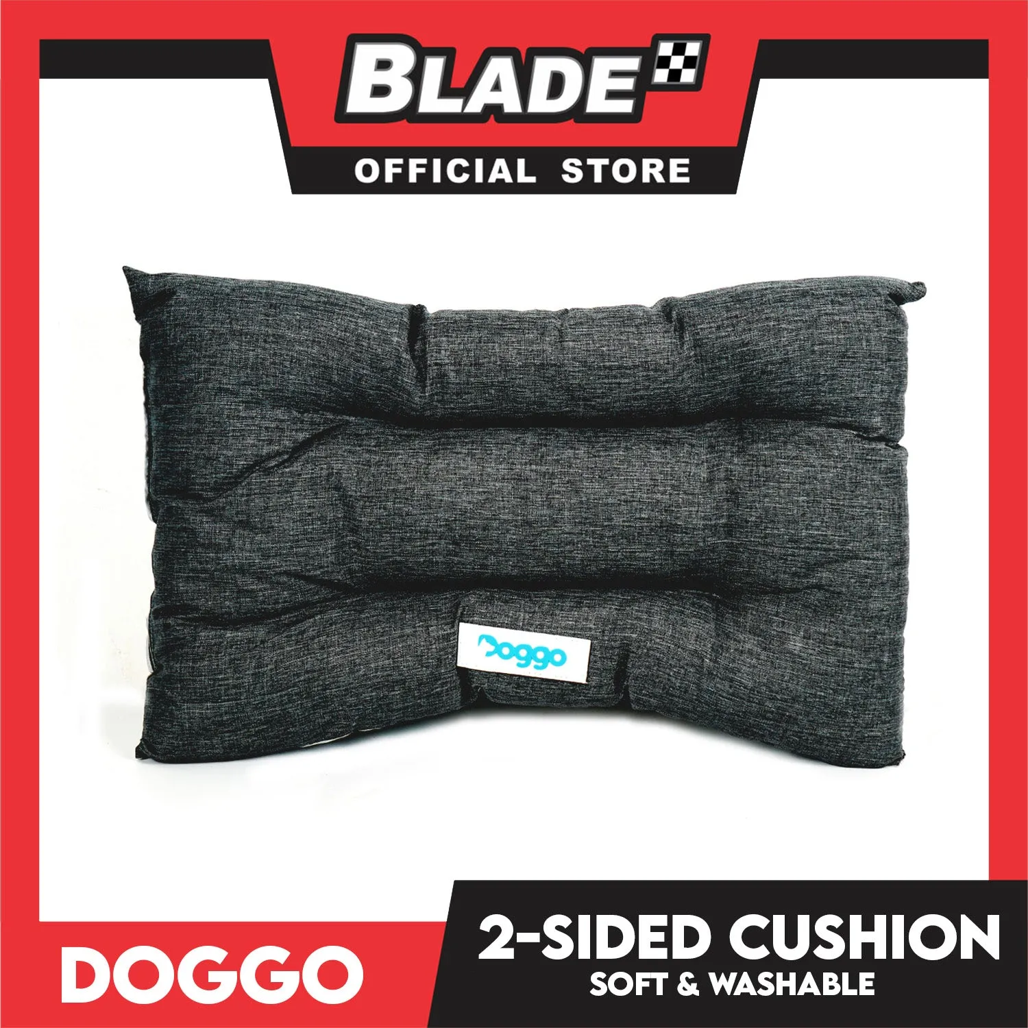 Doggo 2-Sided Cushion Bed (Small) Dog Bed Sleeping Calming Bed