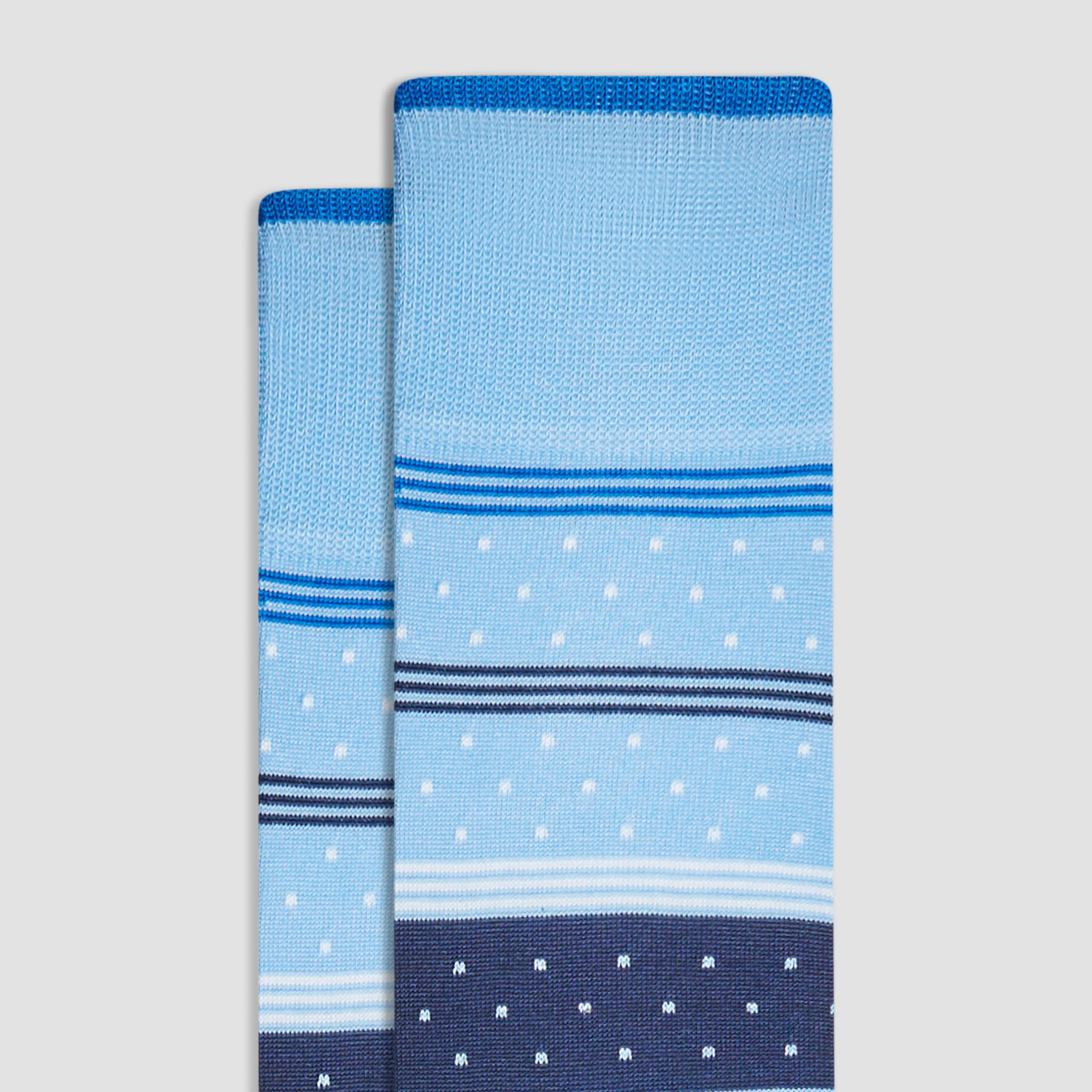 Dotted Stripes Mid-Calf Socks