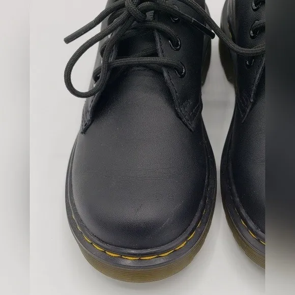 Dr. Martens Kid's Black Leather Shoes Size 13