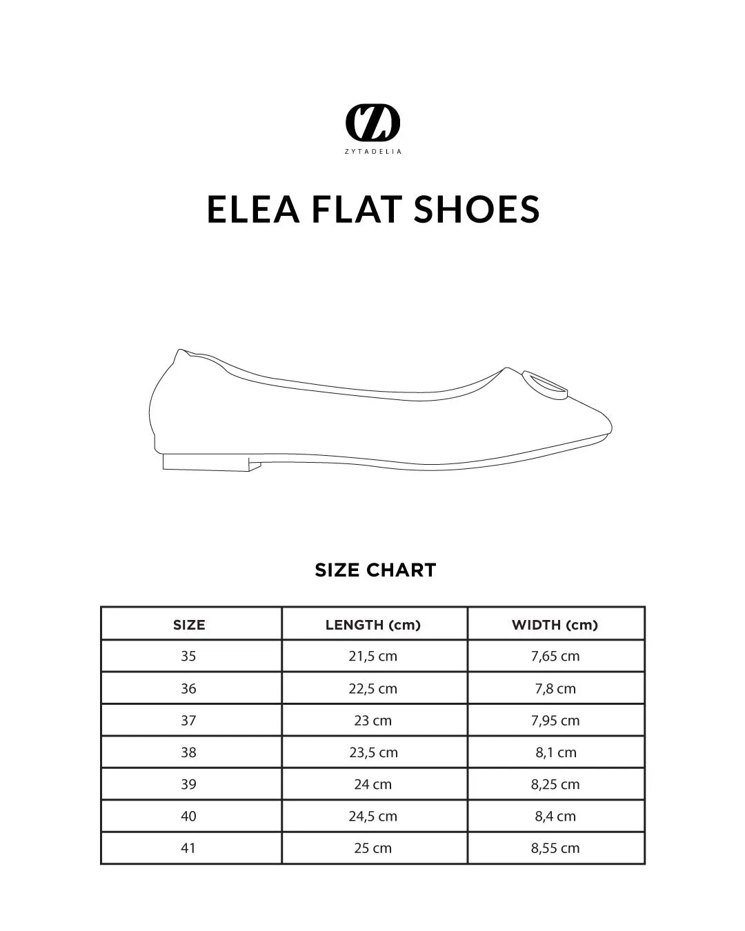 Elea Flat Shoes - Black
