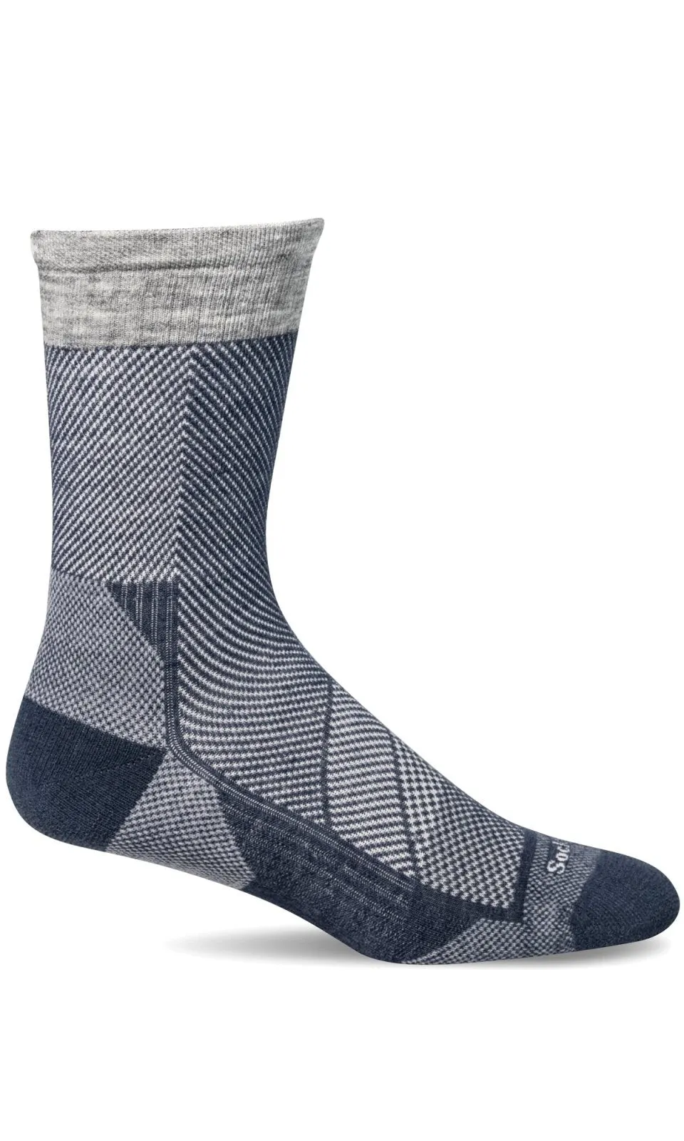 Elevate Men Crew - Denim Moderate Compression (15-20 mmHg)