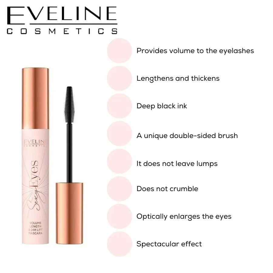 Eveline Sexy Eyes Volume Length & Lift Black Mascara
