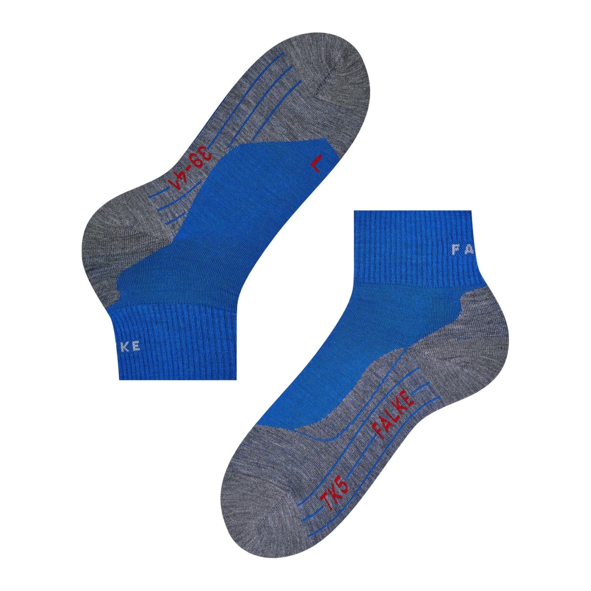 FALKE Mens TK5 Wander Short Trekking Mini-Crew Socks