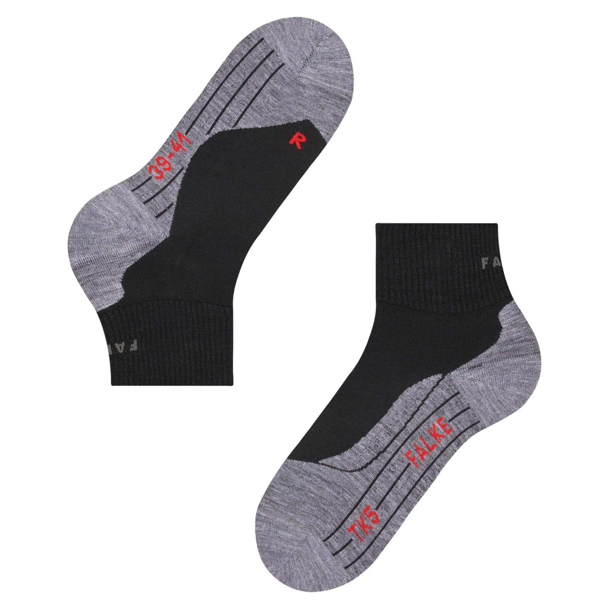 FALKE Mens TK5 Wander Short Trekking Mini-Crew Socks