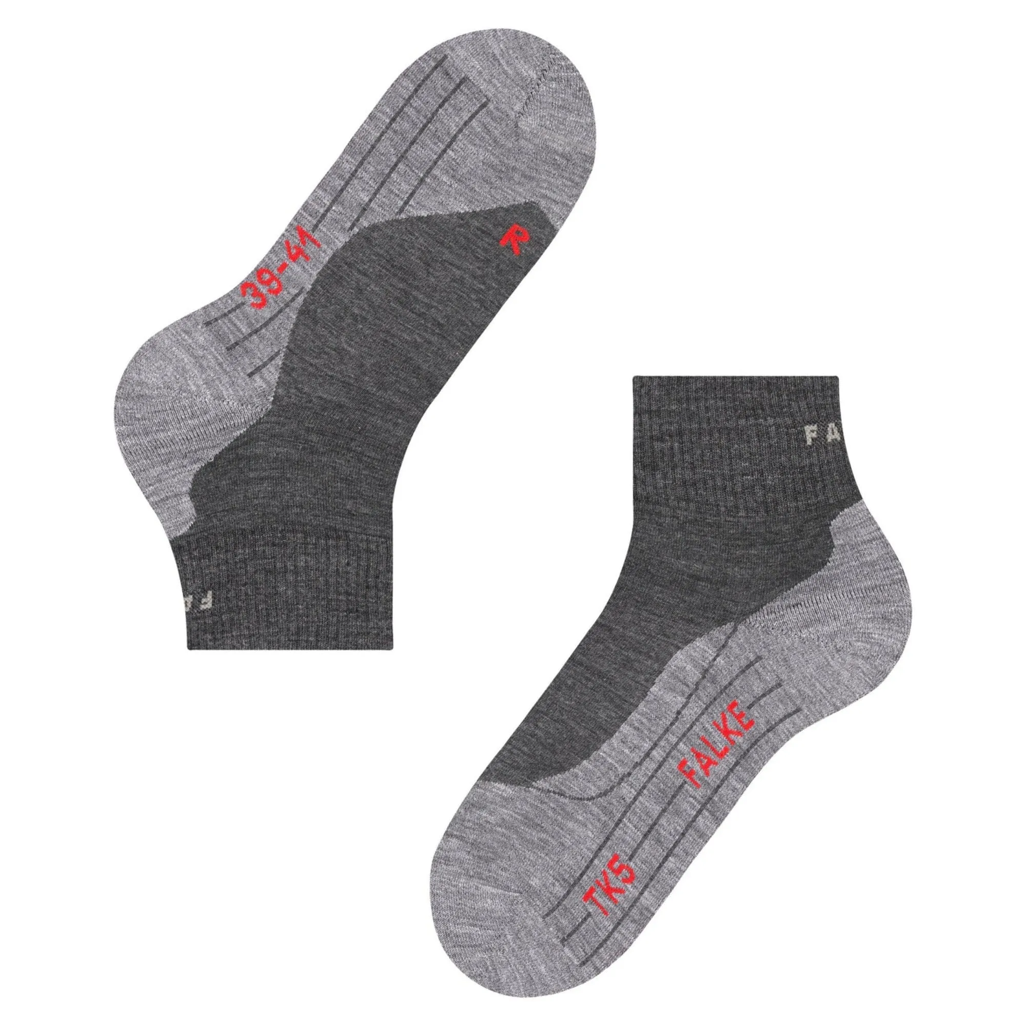 FALKE Mens TK5 Wander Short Trekking Mini-Crew Socks