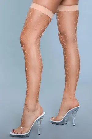 Fence Net Thigh Highs