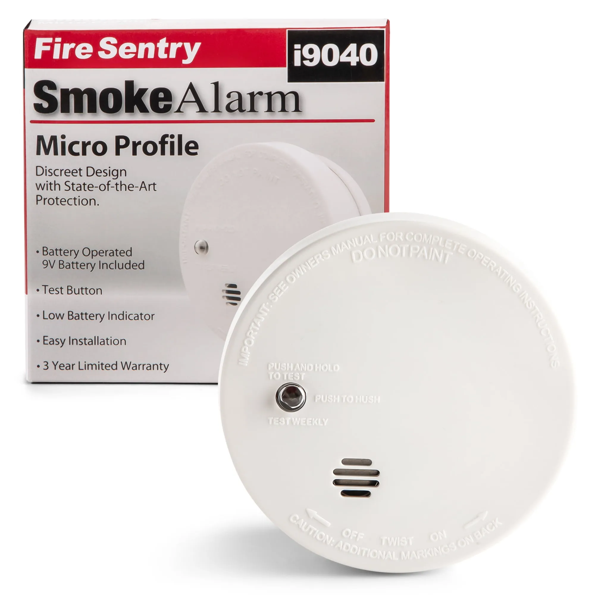 Fire Sentry Model 0914 Smoke and Fire Alarm Micro Profile Kidde 9V New