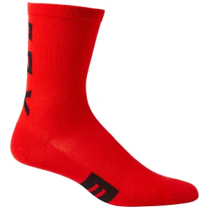 FOX 6 INCH FLEXAIR MERINO SOCKS [FLO RED]