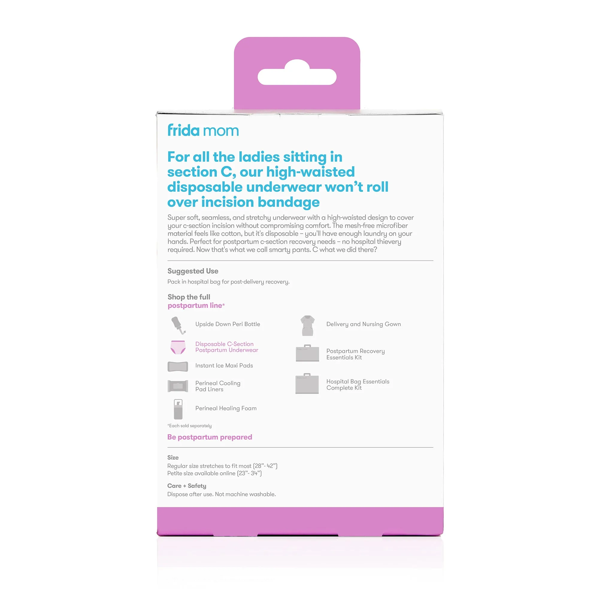 Frida Mom Disposable High-waist Underwear - C-Section Brief - Regular (8 pack)