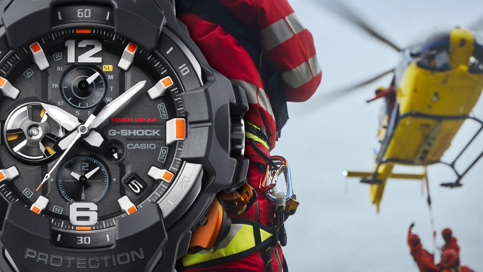 G-Shock Master of G GRAVITYMASTER Emergency Colors Analog Watch GR-B300EC-1A