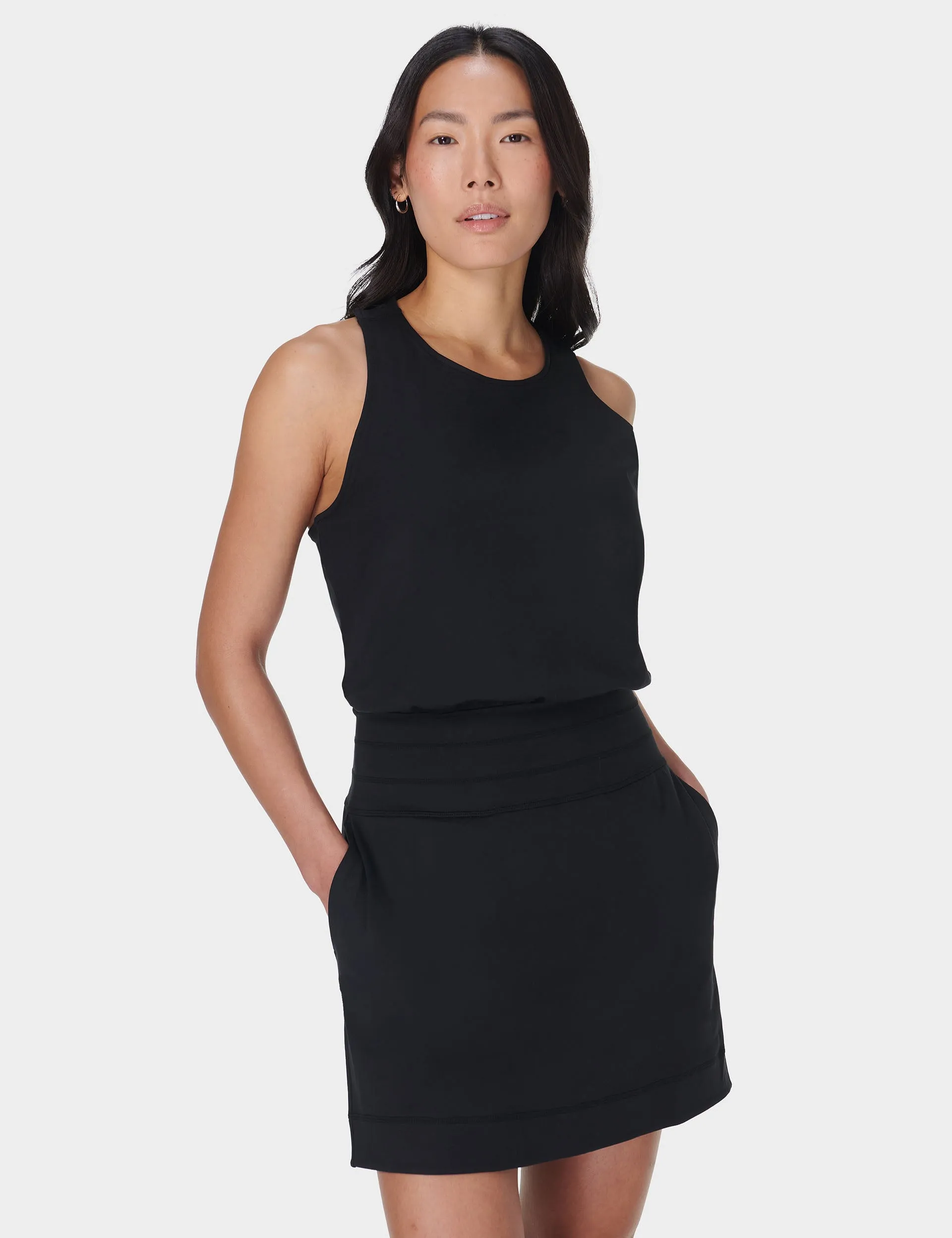 Gaia Yoga Dress - Black
