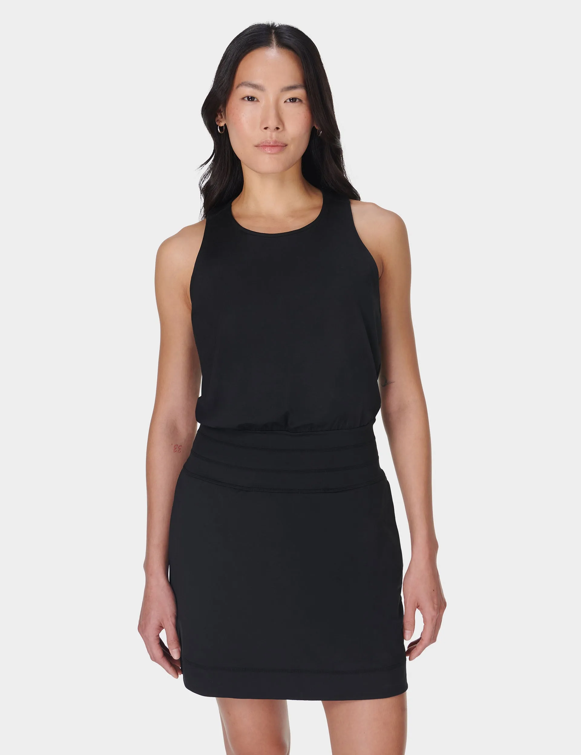 Gaia Yoga Dress - Black
