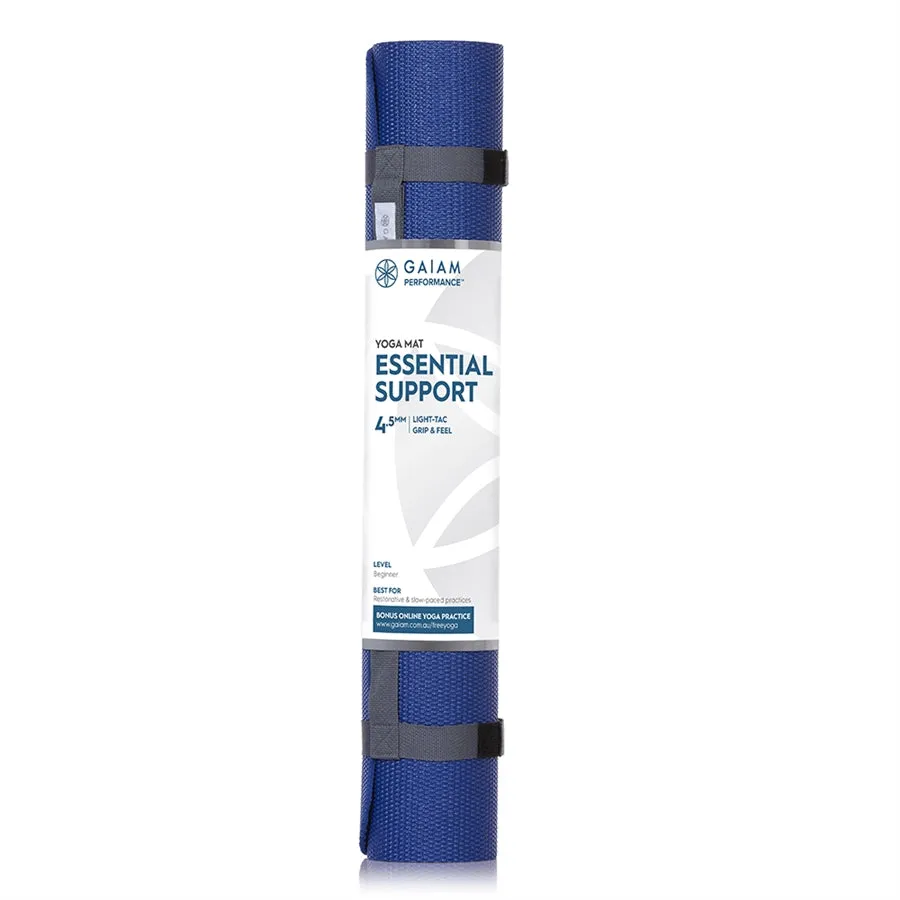 Gaiam | Performance Essential Support Yoga Mat | Indigo | 4.5mm