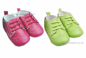 Girls Pink and Green Shoes 0-12m (G8615)
