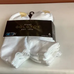 Gold Toe White Low Cut Sock