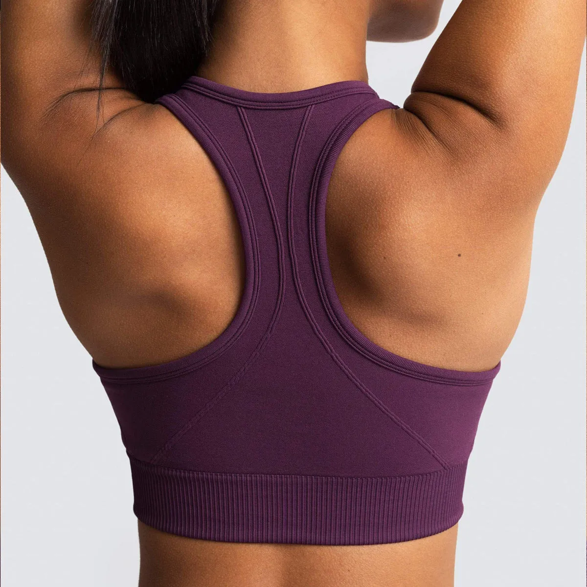 Goods In Stock Fast Drying Back Sports Bra, trendy Outdoor Sports Running Seamless Knitted Fitness Vest