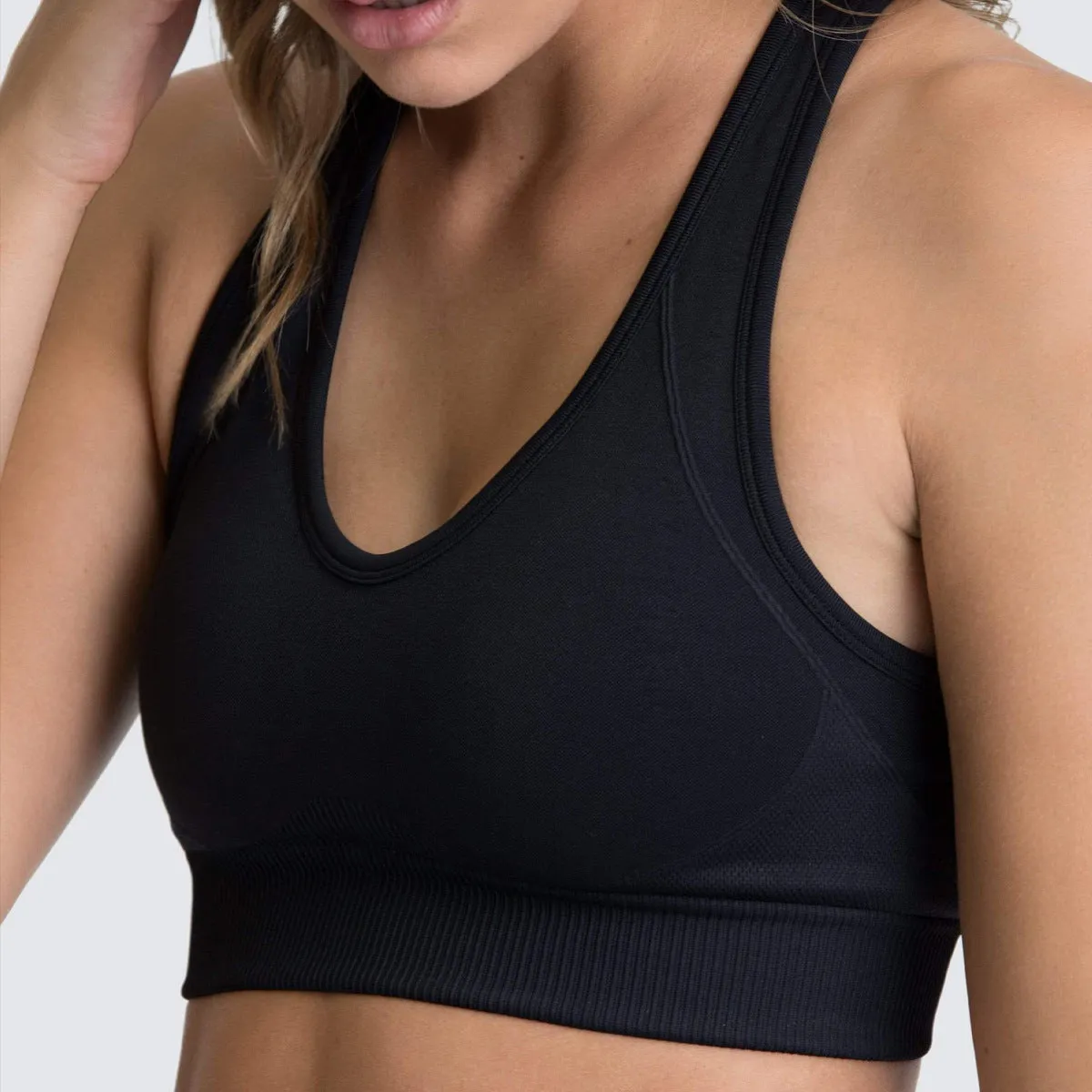 Goods In Stock Fast Drying Back Sports Bra, trendy Outdoor Sports Running Seamless Knitted Fitness Vest