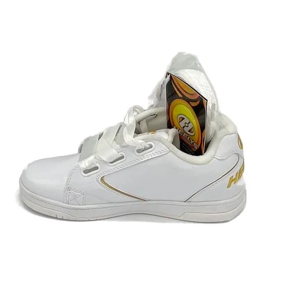 Heeley Propel 2.0 Shoe in White/Gold Size Y6/W7