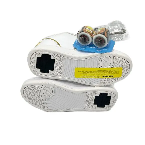 Heeley Propel 2.0 Shoe in White/Gold Size Y6/W7