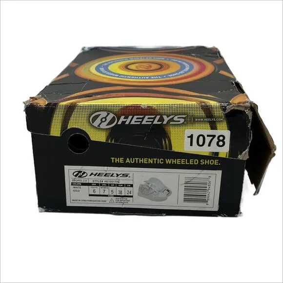 Heeley Propel 2.0 Shoe in White/Gold Size Y6/W7