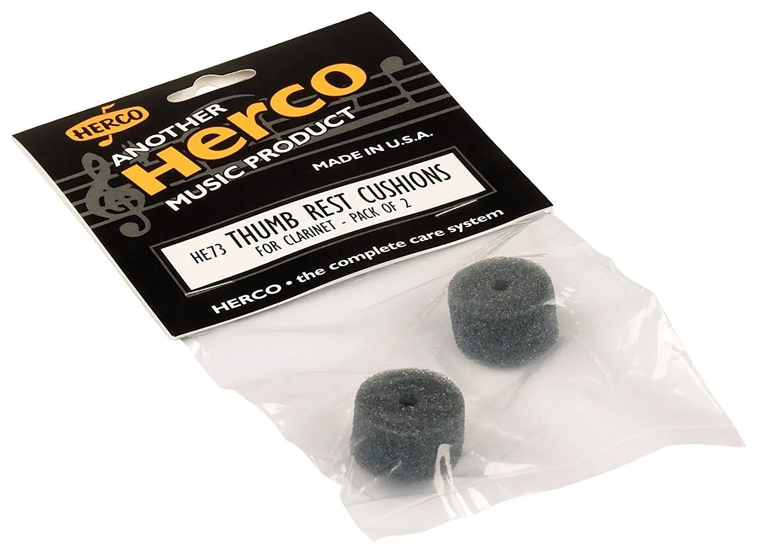 HERCO Clarinet Thumbrest Cushions, 2/Pack