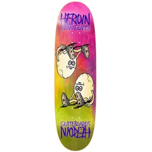 Heroin Skateboards Symmetrical Egg Rainbow Skateboard Deck 8.75"