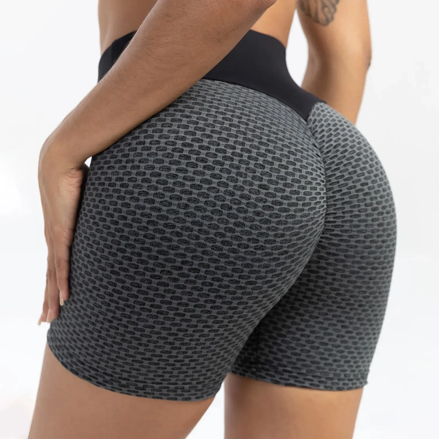 High Waist Scrunch Running Shorts