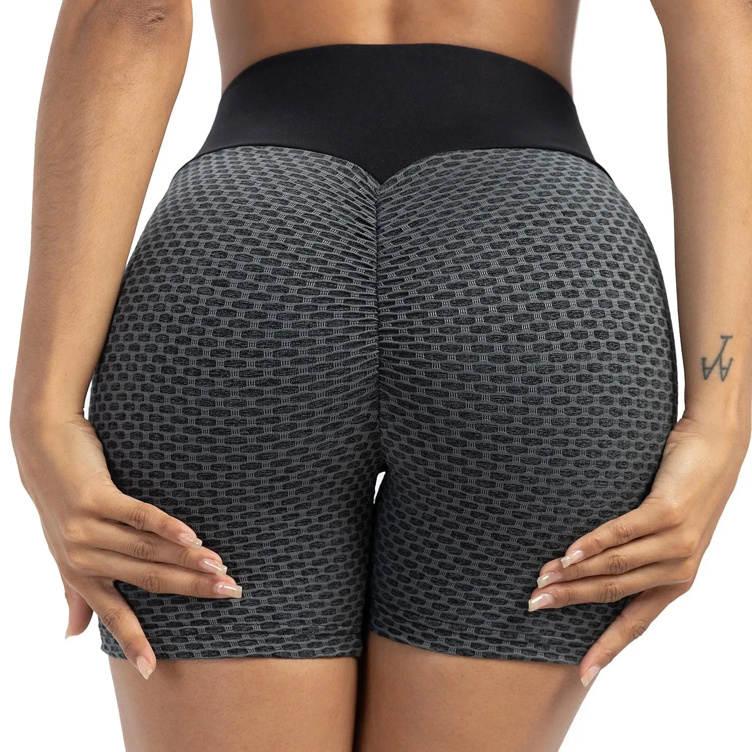 High Waist Scrunch Running Shorts