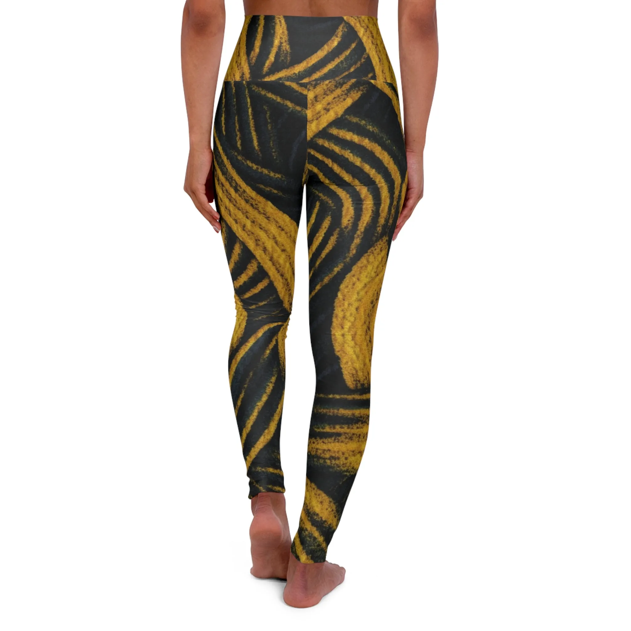 High Waisted Leggings - Art Nouveau.