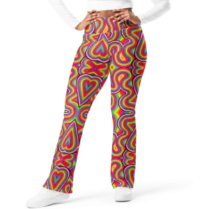 High Waisted Yoga Pants ( Internal Pocket)- "Dopamine" Design