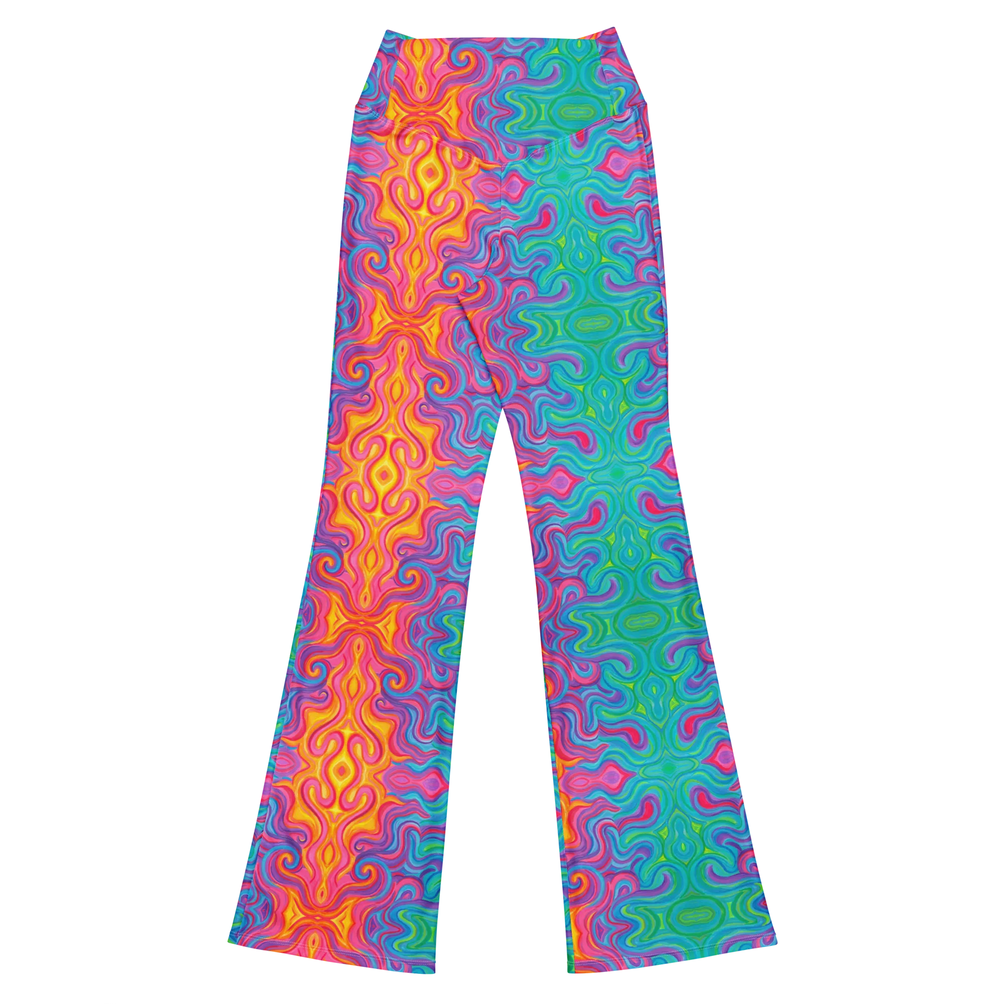 High Waisted Yoga Pants ( Internal Pocket)- "Elemental" Design