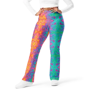 High Waisted Yoga Pants ( Internal Pocket)- "Elemental" Design