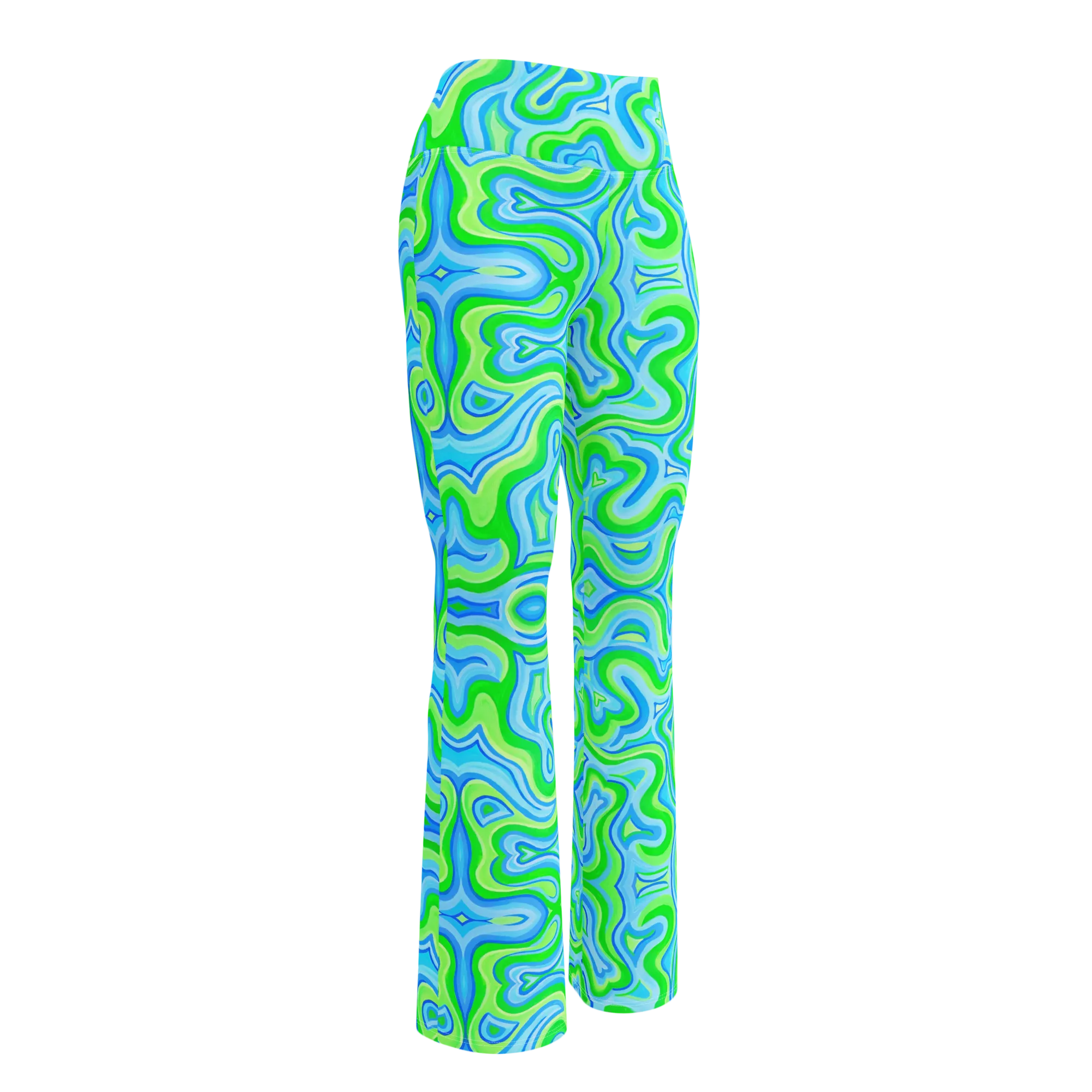 High Waisted Yoga Pants ( Internal Pocket)- "Slushee" Design
