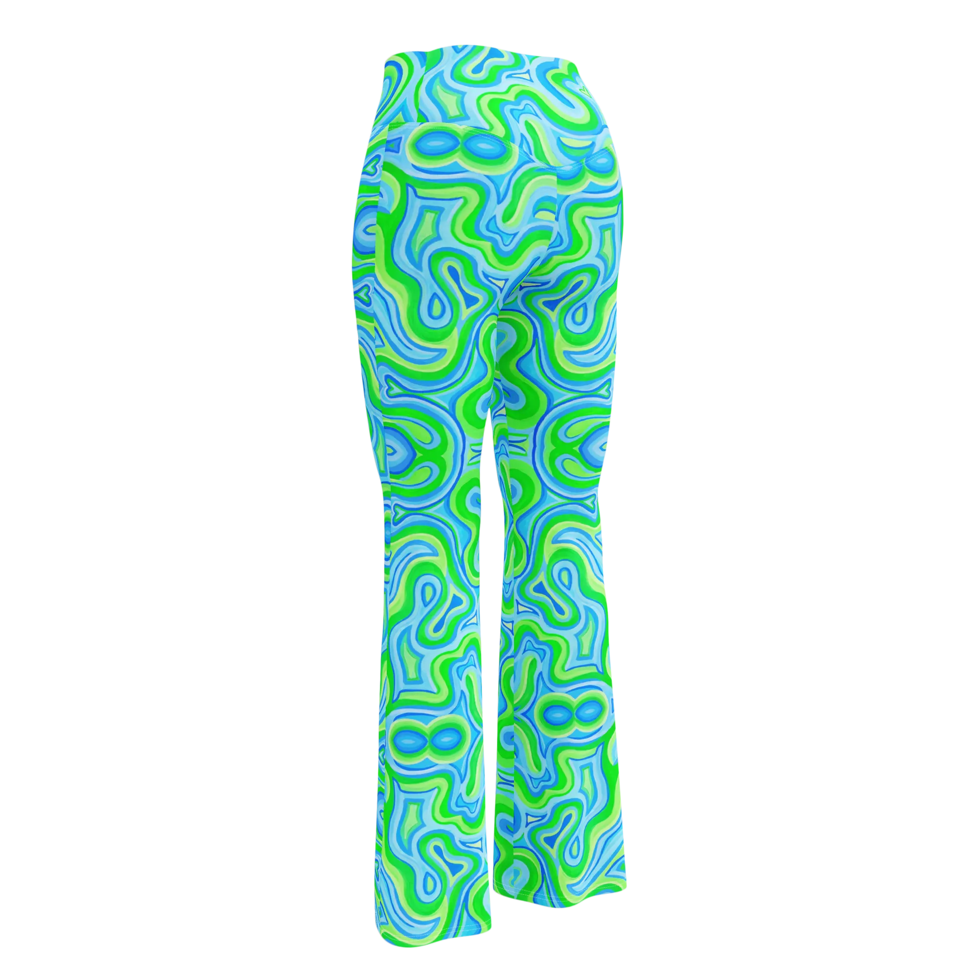 High Waisted Yoga Pants ( Internal Pocket)- "Slushee" Design