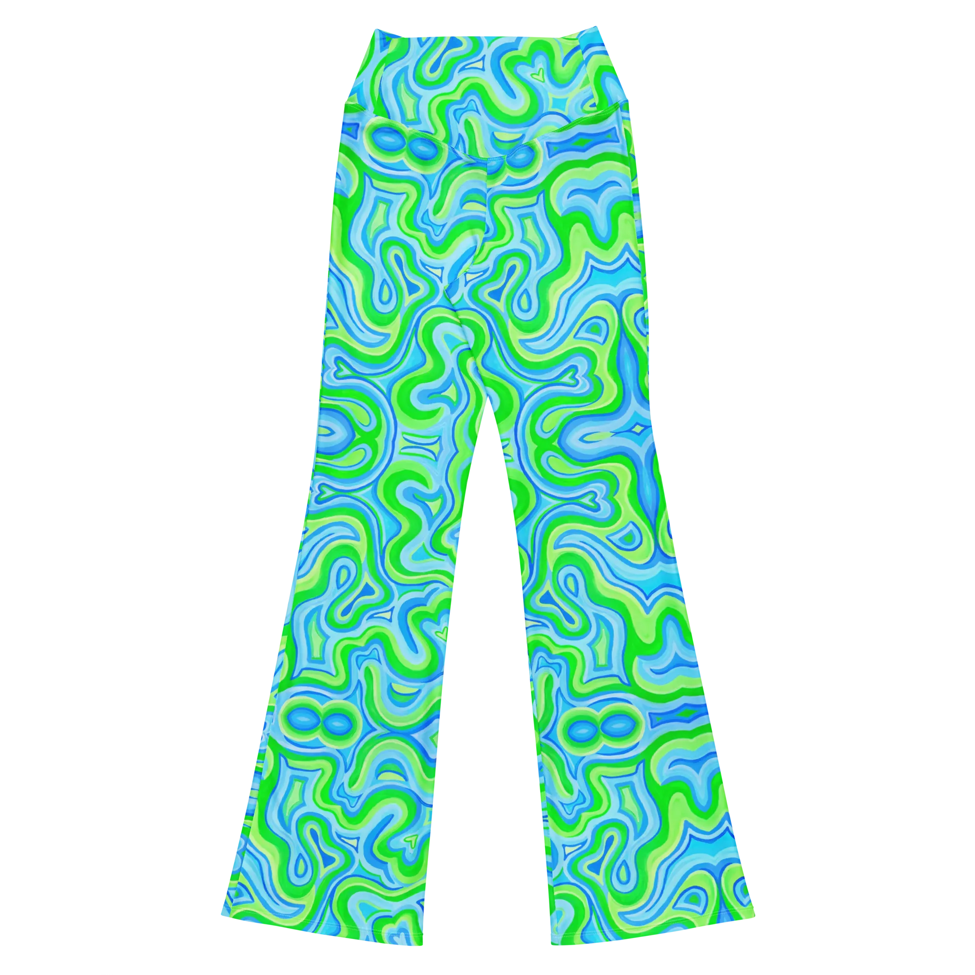High Waisted Yoga Pants ( Internal Pocket)- "Slushee" Design