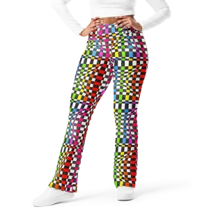 High Waisted Yoga Pants ( Internal Pocket)- "Space Track" Design