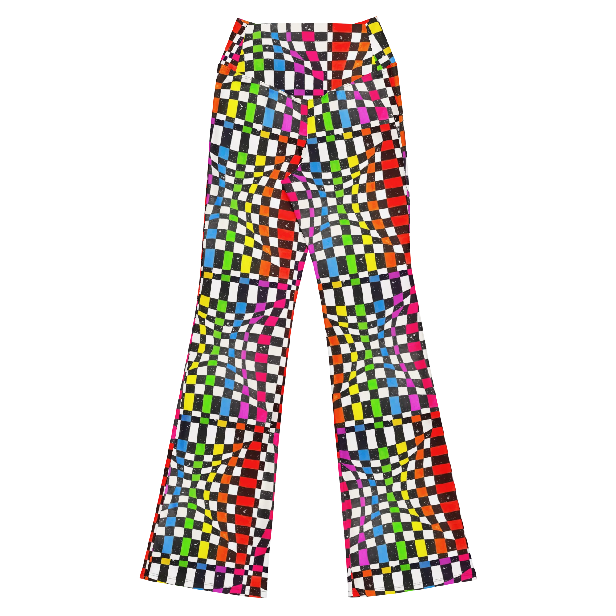 High Waisted Yoga Pants ( Internal Pocket)- "Space Track" Design
