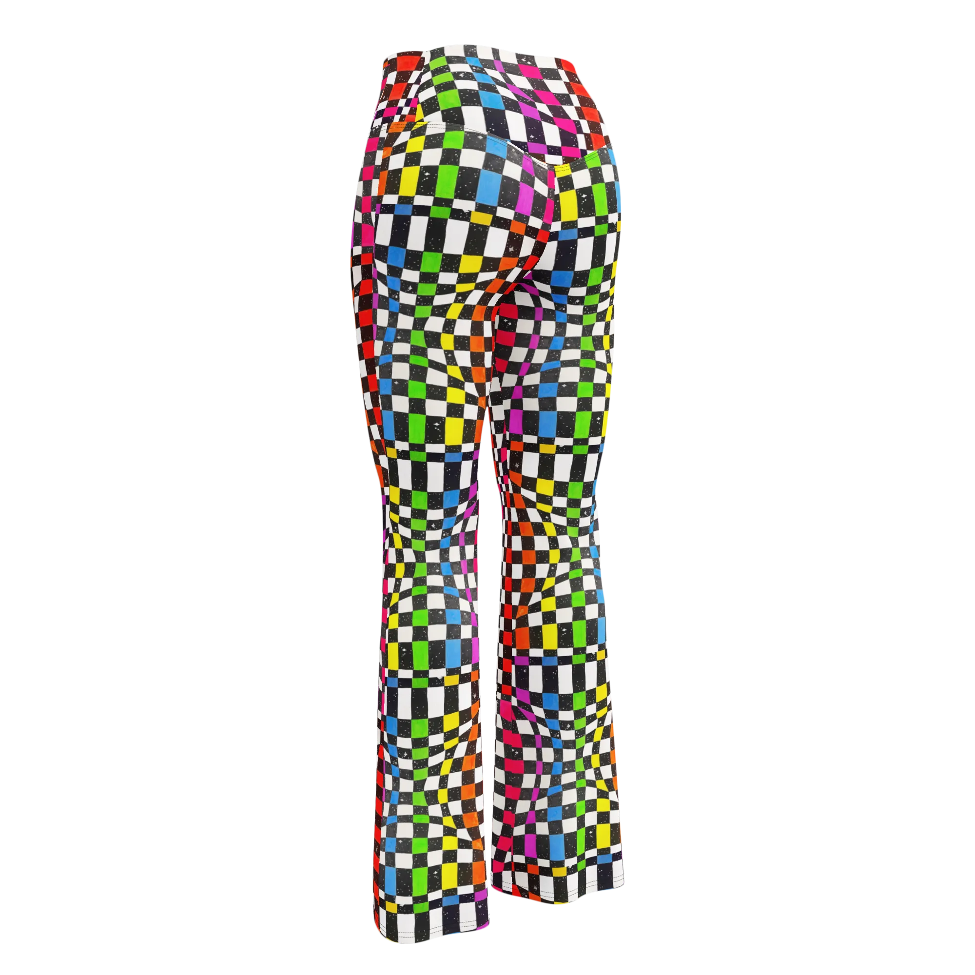 High Waisted Yoga Pants ( Internal Pocket)- "Space Track" Design