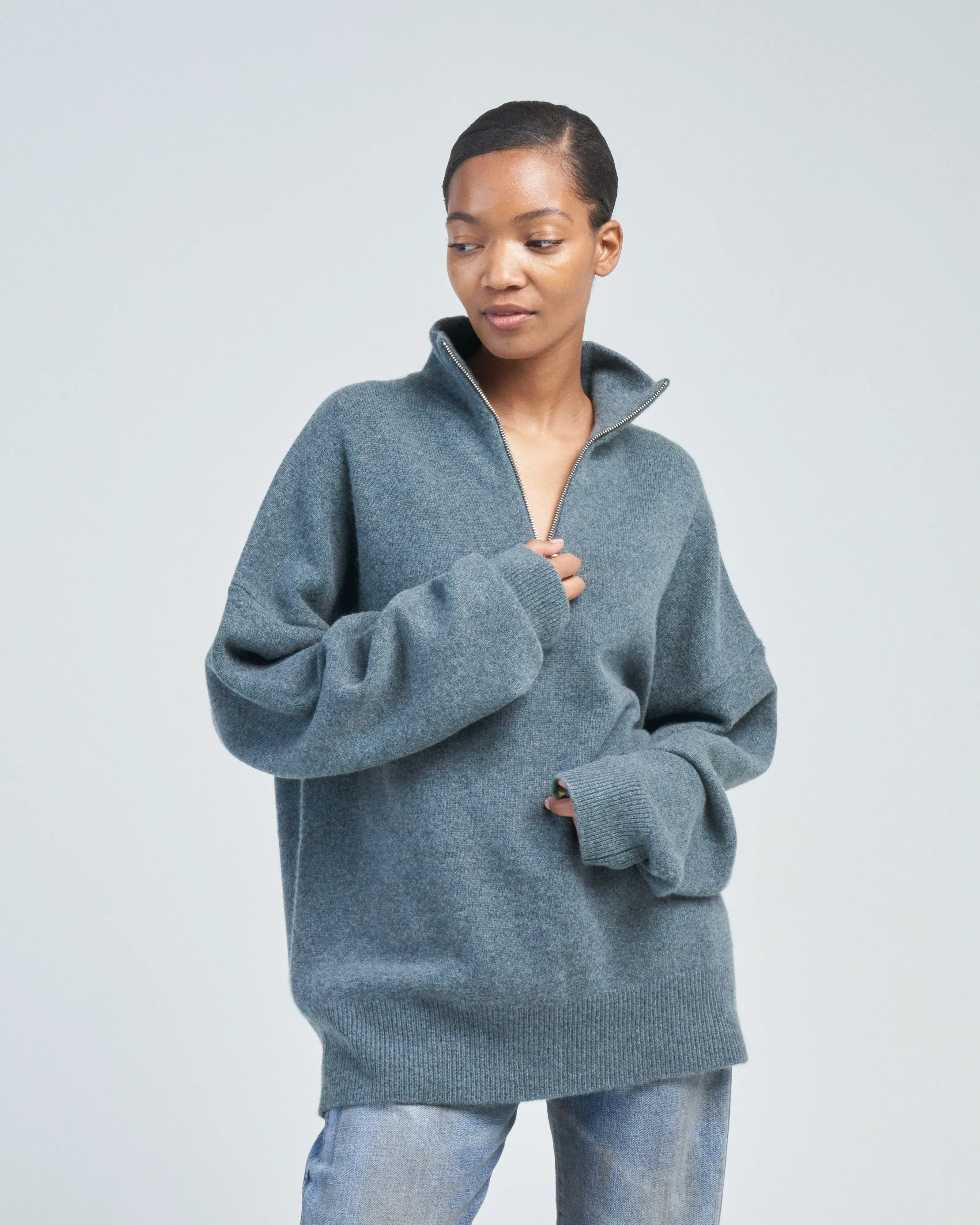hike oversized quarter zip